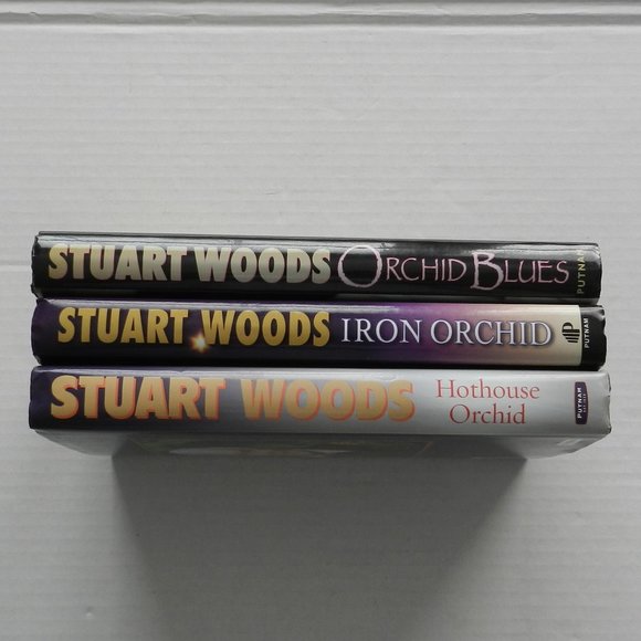 Stuart Woods hardback novels ORCHID BLUES IRON ORCHID HOT HOUSE ORCHID - Picture 3 of 3